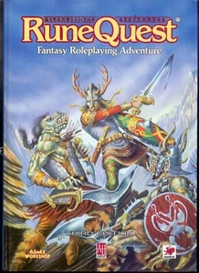 CHAOSIUM GW AH RUNEQUEST LIVRE DE BASE 3 EME EDITION 1987 AVEC CARTE VO - Imagen 1 de 1