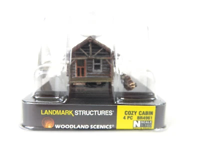 Woodland Scenics BR4961 N Scale Built-&-Ready Landmark Structure Cozy Cabin NIB - Image 1 of 4