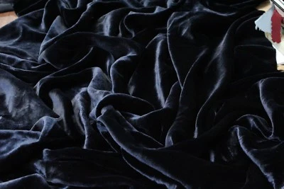 SILK RAYON VELVET SOLID FABRIC 45”W COSTUMES, APPAREL,UPHOLSTERY 43COLOR BY YARD - Image 1 of 3