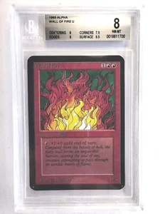 Wall of Fire Alpha BGS 8 NM-MT 1993 Uncommon MTG - Picture 1 of 4