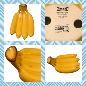 Ikea Kuperad Ceramic Bunch Of Bananas Fruit Pottery Rare Collectable - Picture 1 of 12