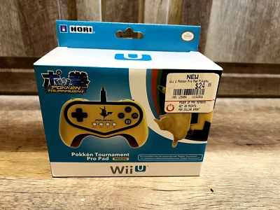 Pokken Tournament Pro Pad Wii U  Pikachu Edition Pokémon Controller Wired Hori - Image 1 of 4