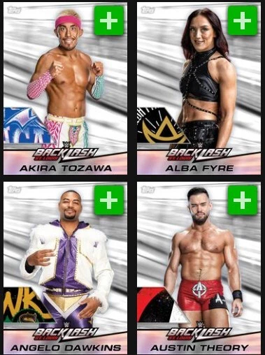 [DIGITAL] Topps Slam - Backlash 25 S1 - White Relic - Pick - Image 1 of 1