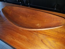 Dansk IHQ Jens Quisnaard Staved Teak Canoe Bowl