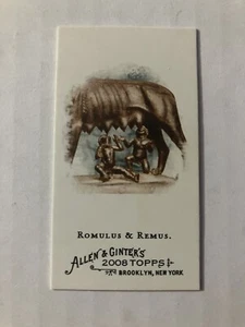 2008 Topps Allen and Ginter Mini Ancient Icons #A20 Romulus and Remus - Picture 1 of 2