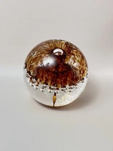 Vintage Langham Glass Bubble Design Paperweight - Picture 1 of 6