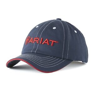 Ariat® Unisex Team II Navy Blue & Red Baseball Cap 10019861
