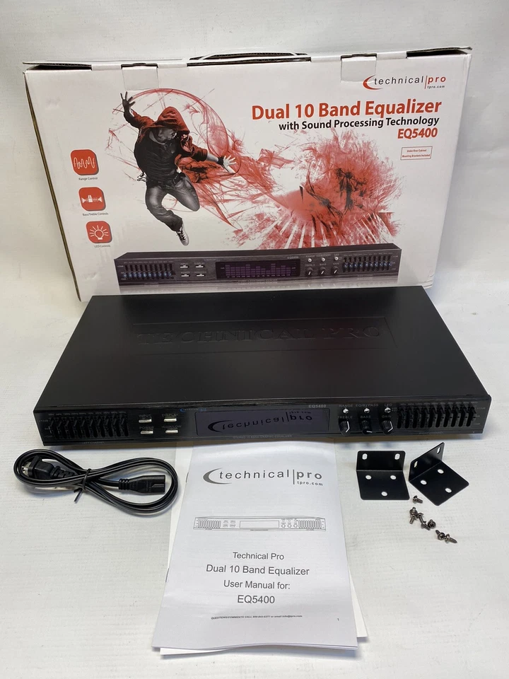 Technical Pro EQ5400 Dual 10-Band Equalizer - Image 1 of 4