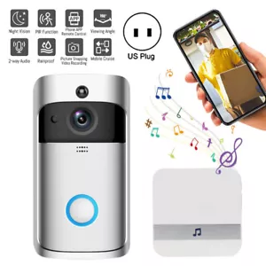 Wireless Doorbell Video Door Bell WiFi Smart Intercom Ring Security Phone Camera - Picture 1 of 42