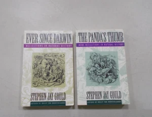 2 STEPHEN JAY GOULD # TRADE PB EVER SINCE DARWIN THE PANDA'S THUMB - Picture 1 of 3