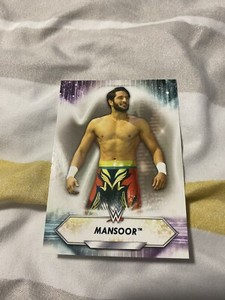 2021 Topps WWE Base Superstar Roster Card #118 Mansoor