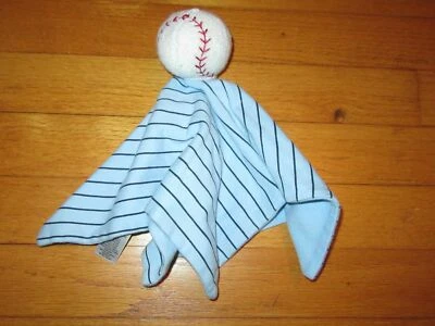 Manta/Lovey de seguridad de béisbol a rayas azules difícil de encontrar Foto 1 de 4
