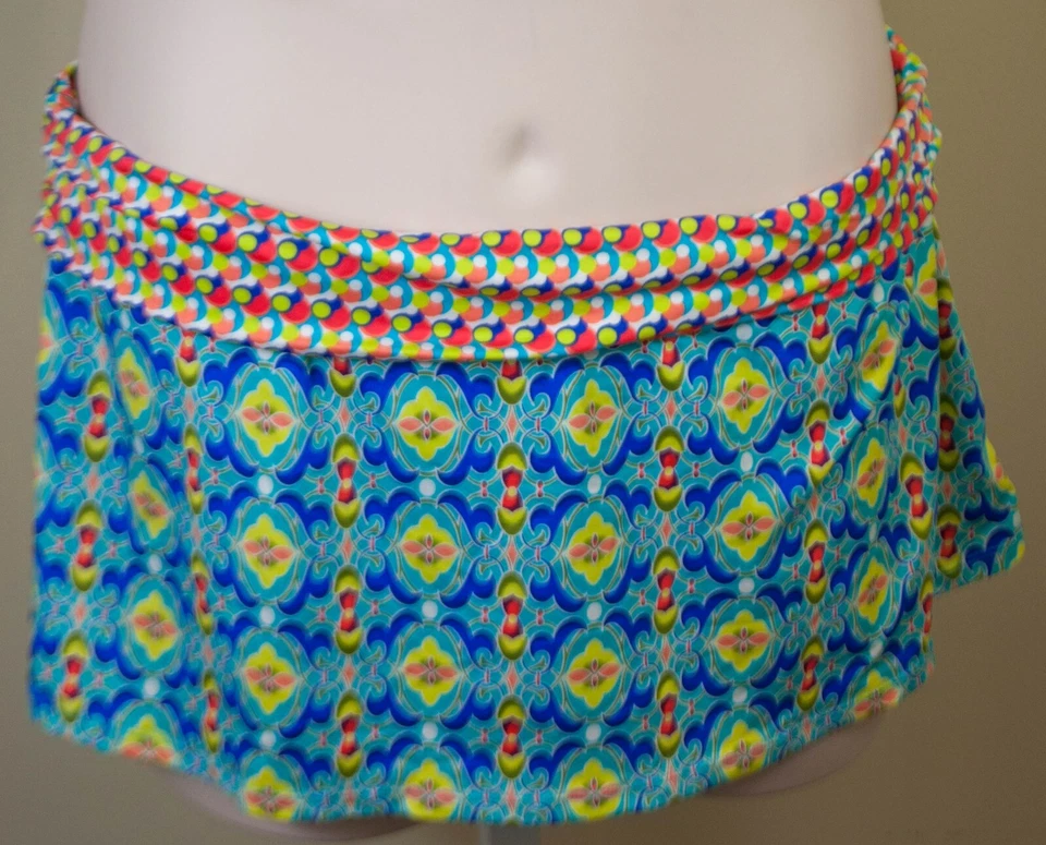 Apt 9 960 Multicolor Puño Cintura Falda de Natación Parte Inferior Traje de Baño Talla 14 Precio de venta sugerido por el fabricante $44 Foto 1 de 2