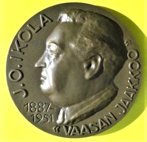 Medalla FINLANDIA 1953 J.O. IKOLA de HYPPONEN bronce 1887-1951 Ø 56,00 mm 94,50gr - Imagen 1 de 8