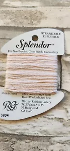 Rainbow Gallery Splendor Medium Flesh 894 100% Silk 8 Yards Needlework - Picture 1 of 3