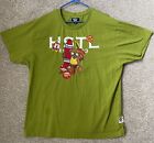 Hustle Gang of America Mens Bears Beach Green Graphic T Shirt Size 3XL *flaw