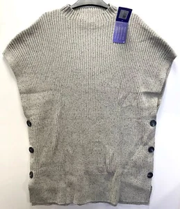 Seraphine Maternity & Nursing Sleeveless Ribbed Knit Jumper Vest, Grey, Size M/L - Picture 1 of 1