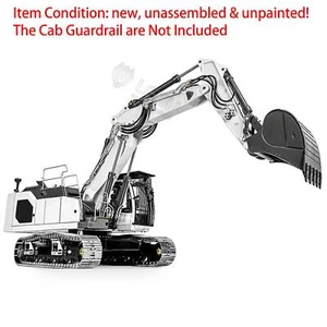 1:14 LESU LR945 3-arm RC Hydraulic Metal Excavator Digger Model Kits W/Lights - Picture 1 of 12