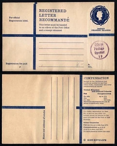 England Unused registered Cover from London - Jersey channel islands - Picture 1 of 3