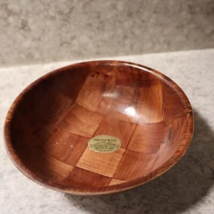 Vintage Formosa- Wood Oriental Salad Bowl 6" - Picture 1 of 5