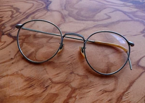 Occhiali Uomo Arrotondati Tondi Vintage Vecchi diametro 4/4,5 cm - Foto 1 di 8