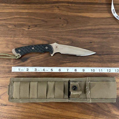 Faca de lâmina fixa Spartan Blades S35VN Ares - Marrom / Preto - Bainha de náilon - Imagem 1 de 4