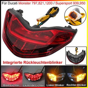 Intermitente de luz trasera integrado para Ducati Monster 821 1200 / Supersport 939 950 - Imagen 1 de 23