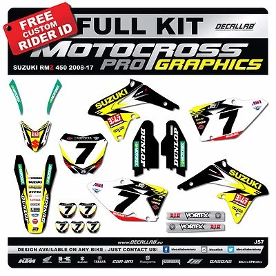 Stewart gráfico SUZUKI RMZ 450 2008 2009 2010 2011 2012 2013 2014 2015 2016 2018 - Imagem 1 de 3