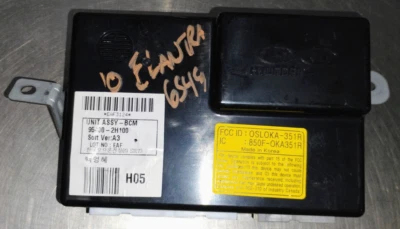 Módulo de control de carrocería Hyundai Elantra 2007-2010 BCM sin llave y pánico OEM 954002H100 Foto 1 de 4