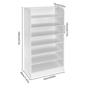 Shoe Storage Cabinet 4-Flip Drawers Top Shelf Farmhouse Sneakers Rack Organizer - Picture 1 of 12