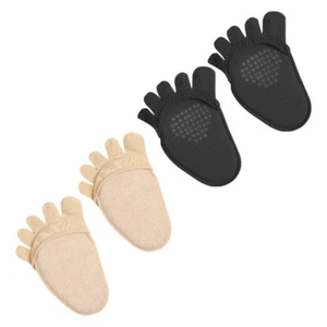 2 Pairs Anti-slip Sweat-absorbing Socks Woman Women's Non Half Boat - Picture 1 of 12