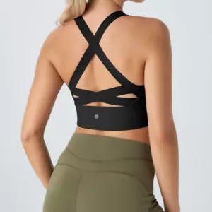 Halara UltraSculpt U Neck Adjustable Strap Crisscross Active Tank Top Size Small - Picture 1 of 9