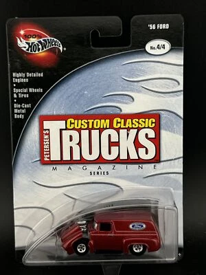Ford Panel 2002 Hot Wheels rojo 56 100 % personalizado clásico Petersen camión cargador Foto 1 de 3