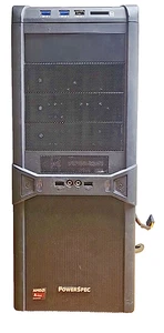 PowerSpec G312 Mid-Tower PC Gaming Case / Chassis + 500W Power Supply (PSU) - Picture 1 of 8