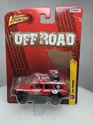 Johnny Lightning Jeep Cherokee Paramedics Off Road Red Diecast 1:64 Scale - Image 1 of 4