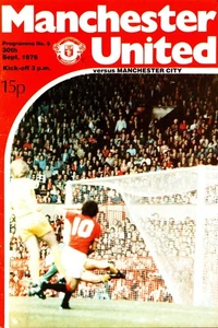 Manchester United - Manchester City 1978-1979 Division One 30.09.1978 - Bild 1 von 1