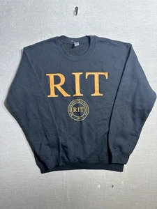 Neu ohne Etikett - Rit Logo Sweatshirt Rundhalsausschnitt Gildan Small marineblau Pullover - Bild 1 von 5