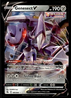 Pokemon TCG SWSH08: Fusion Strike #185/264 Genesect V NM - Image 1 of 2