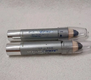 2 Maybelline Crystal Glitter Shadow Matite NERE Midnight BLU Gotico Vintage Nuove - Foto 1 di 9