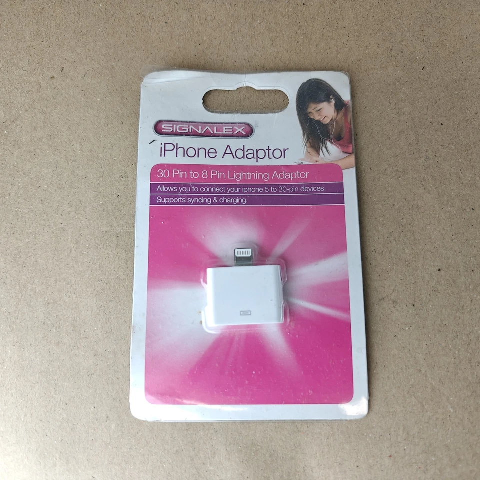 Apple Lightning auf 30 Pin Adapter A1468 Musik iPod iPhone iPad Dock - Bild 1 von 2