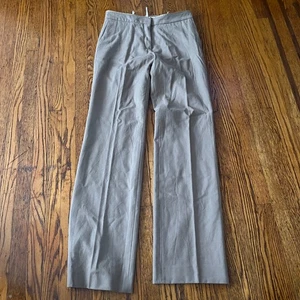Jil Sander Lana Vergine Gamba Larga Beige Vestito Pantaloni Pantaloni Donna 32x35 (GER 40) - Foto 1 di 9