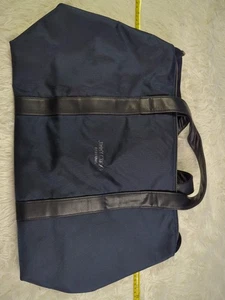 Borsa Jimmy Choo unisex blu navy borsone viaggio palestra weekender bordo ecopelle nuova con etichette - Foto 1 di 6