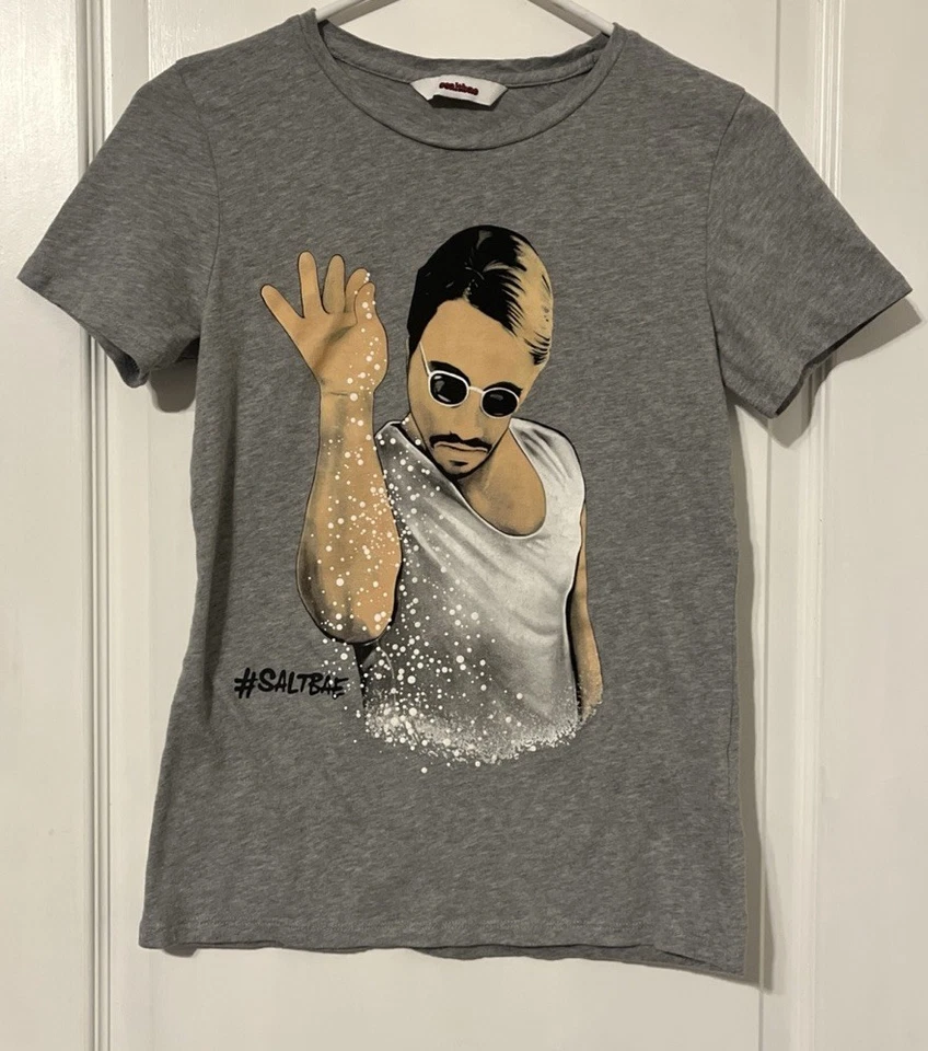 Camiseta Salt Bae pequeña gris  Foto 1 de 4