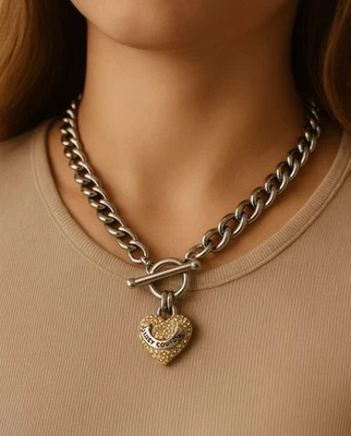 Juicy Couture Women’s Necklace Two Toned Charm Pendent - Image 1 of 4