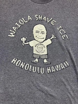 Waiola Shave Ice Shirt Mens Large Honolulu Hawaii Souvenir Tourist Tee Crewneck - Image 1 of 4