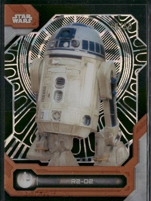 2024 Topps High Tek Star Wars #84 R2-D2 Death Star Laser Pattern Gold Foil /50 - Image 1 of 2