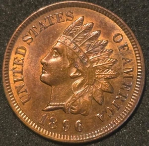 Penny Indian Head 1896 - RB sin circular *Gran tonificación* - Imagen 1 de 3