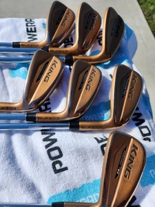 Cobra KING Forged Tec Copper Iron Set 5-GW Steel Regular flex Right Handed - Picture 1 of 6