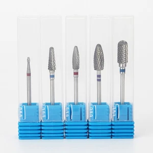 Brocas de lima de uñas con cabezal de molienda de acero de tungsteno de carburo sólido para manicura - Imagen 1 de 8