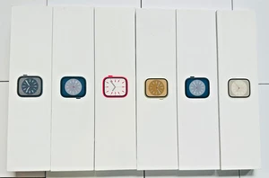 Boîte d'origine Apple Watch Series 8 avec accessoires - Authentique 41 mm 45 mm toutes couleurs - Photo 1 sur 7